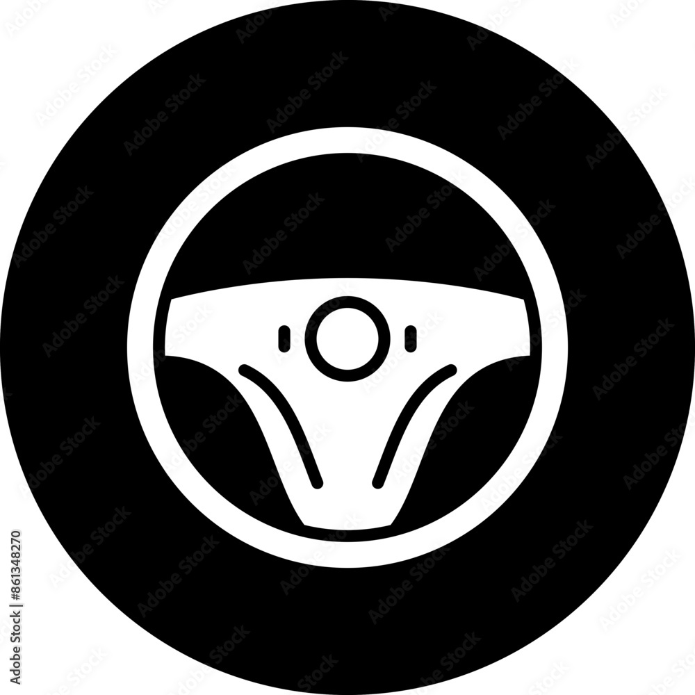 Obraz premium Vector Design Steering Wheel Icon Style