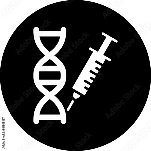 Vector Design Genetic Engineering Icon Style