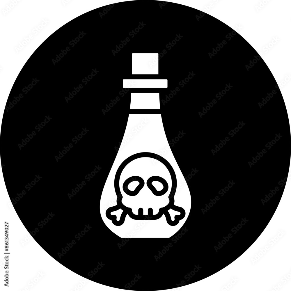 Vector Design Poison Icon Style Vector Design Poison Icon Style