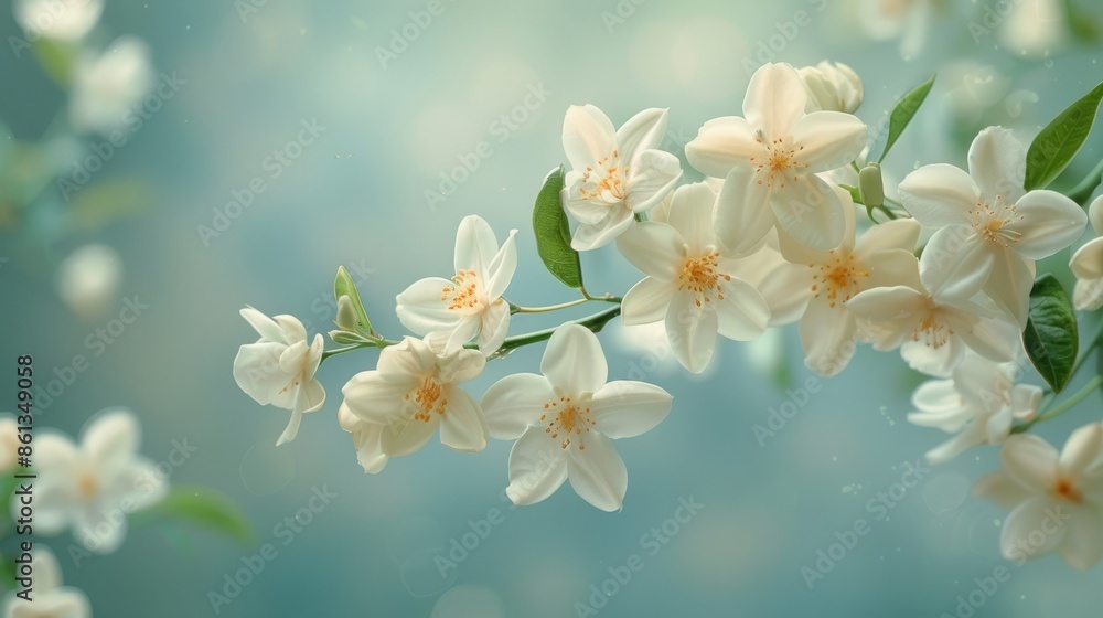 The enchanting fragrance of the jasmine blooms fills the air The enchanting fragrance of the jasmine blooms fills the air