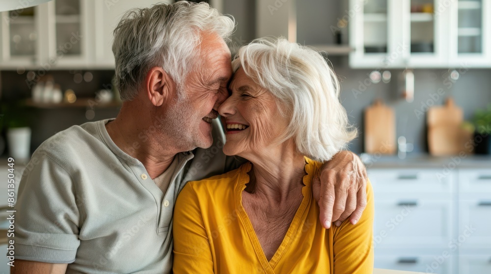 The Elderly Couple's Embrace The Elderly Couple's Embrace