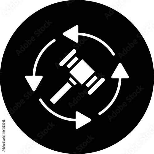 Vector Design Reserve Bid Auction Icon Style