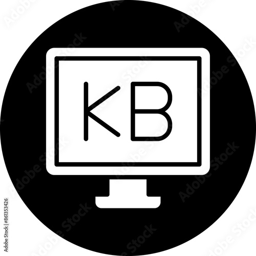 Vector Design Kilobyte Icon Style