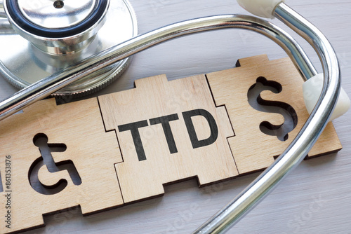Photography TTD Temporary total disability abstract