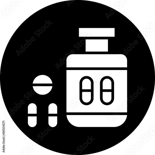 Vector Design Antidepressant Icon Style