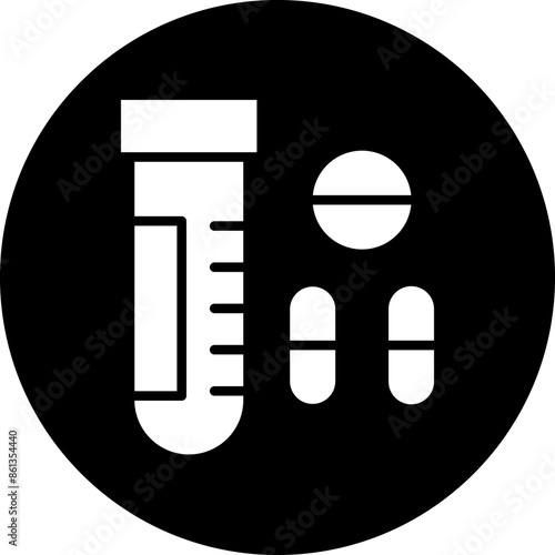 Vector Design Drug Test Icon Style