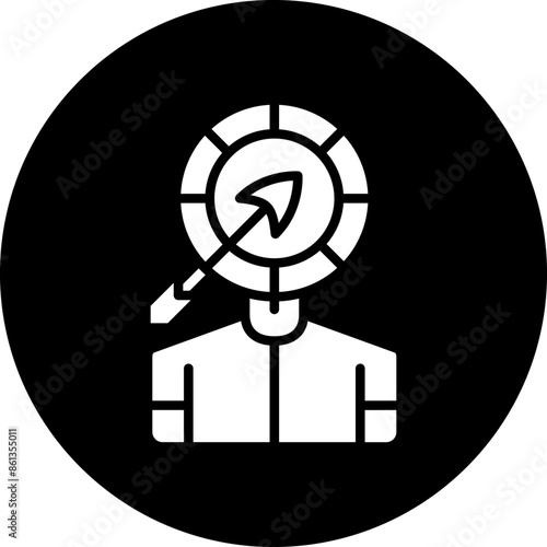 Vector Design Head Hunting Icon Style