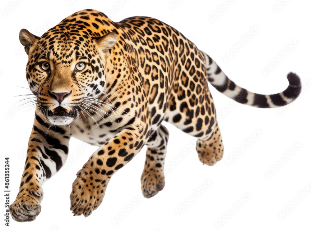 Fototapeta premium PNG Wildlife leopard cheetah animal.