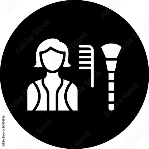 Make Up Artist Female Icon Style