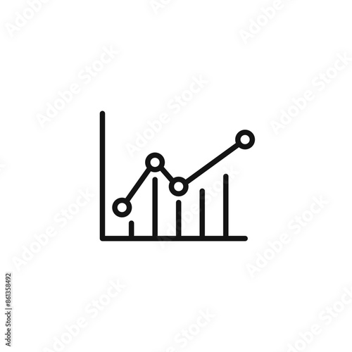 Data Stats Icon Ideal for Performance Analytics