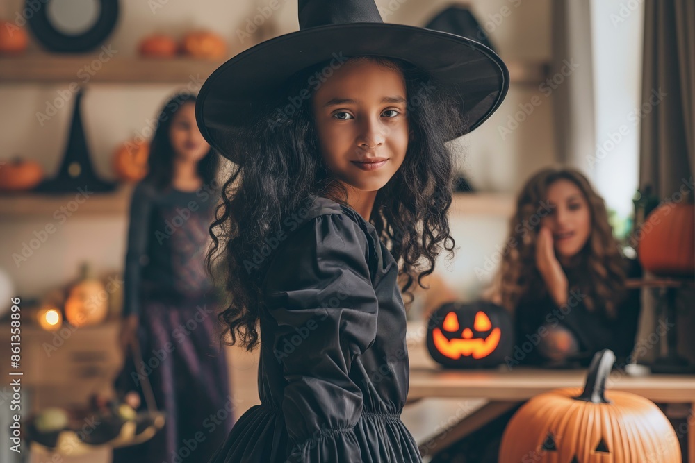 woman dressed as a witch holds a carved pumpkin woman dressed as a witch holds a carved pumpkin