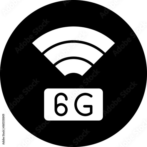 6G Network Icon Style