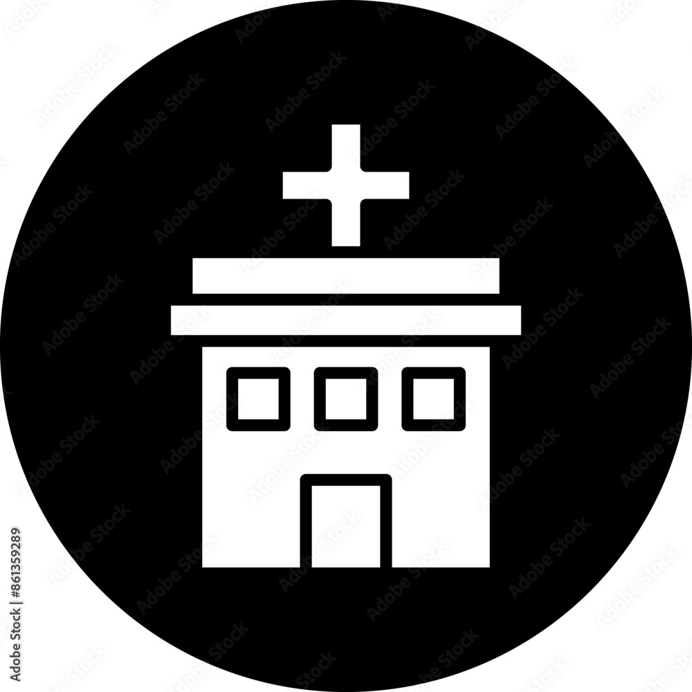 Obraz premium Healthcare Center Icon Style
