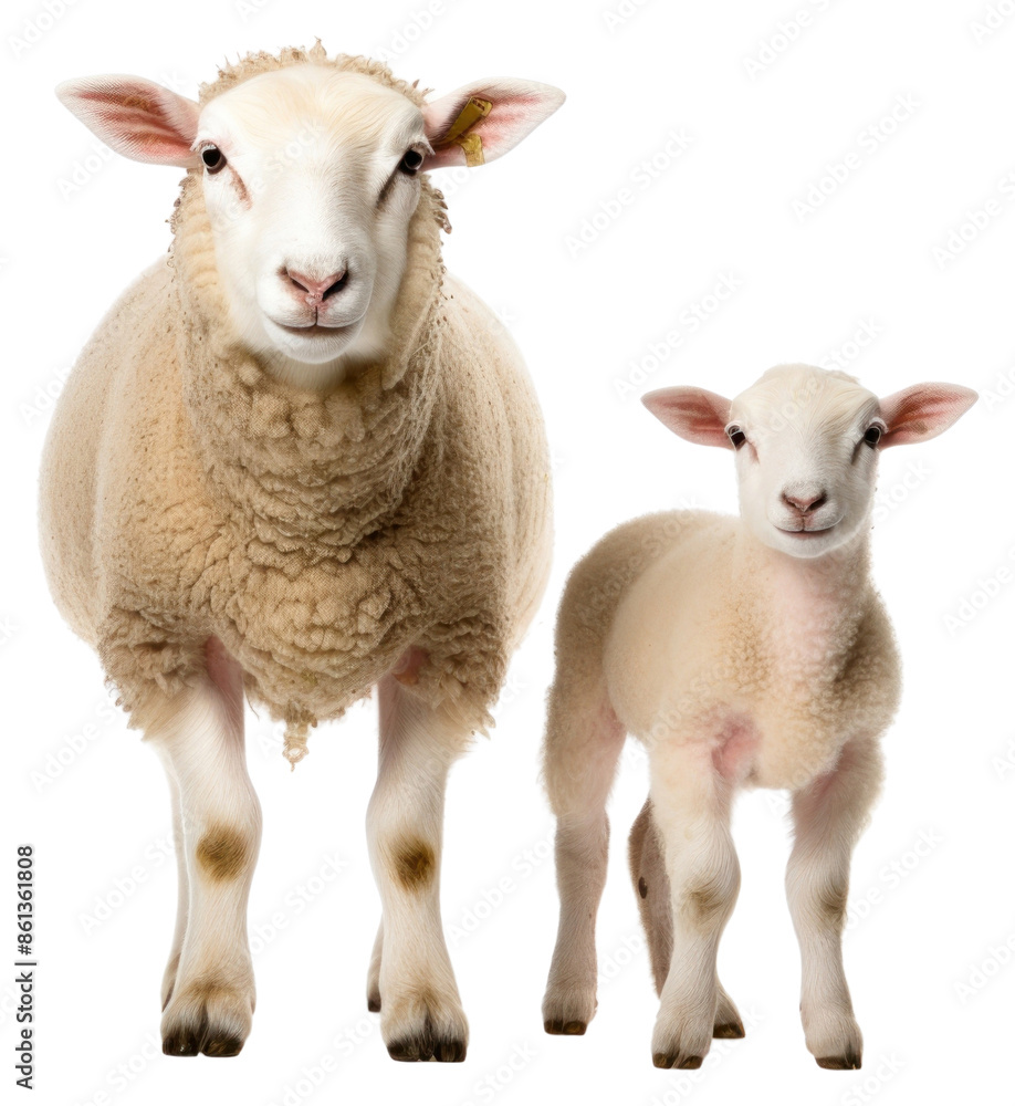 Fototapeta premium PNG Livestock animal mammal sheep.
