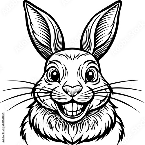 rabbit with a tattoo