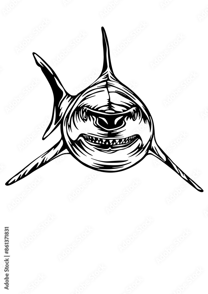Shark SVG, Ocean animals SVG, Fish SVG, Predator SVG, Dolphin SVG
