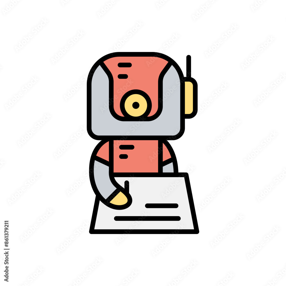 Fototapeta premium Machine learning icon
