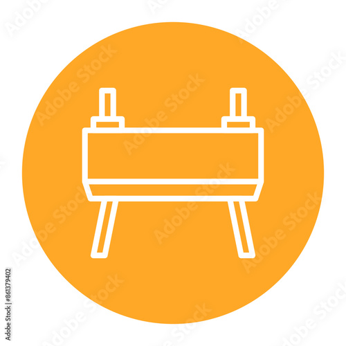 Goat Gymnastics vector icon. Can be used for Sport Equipment iconset.
