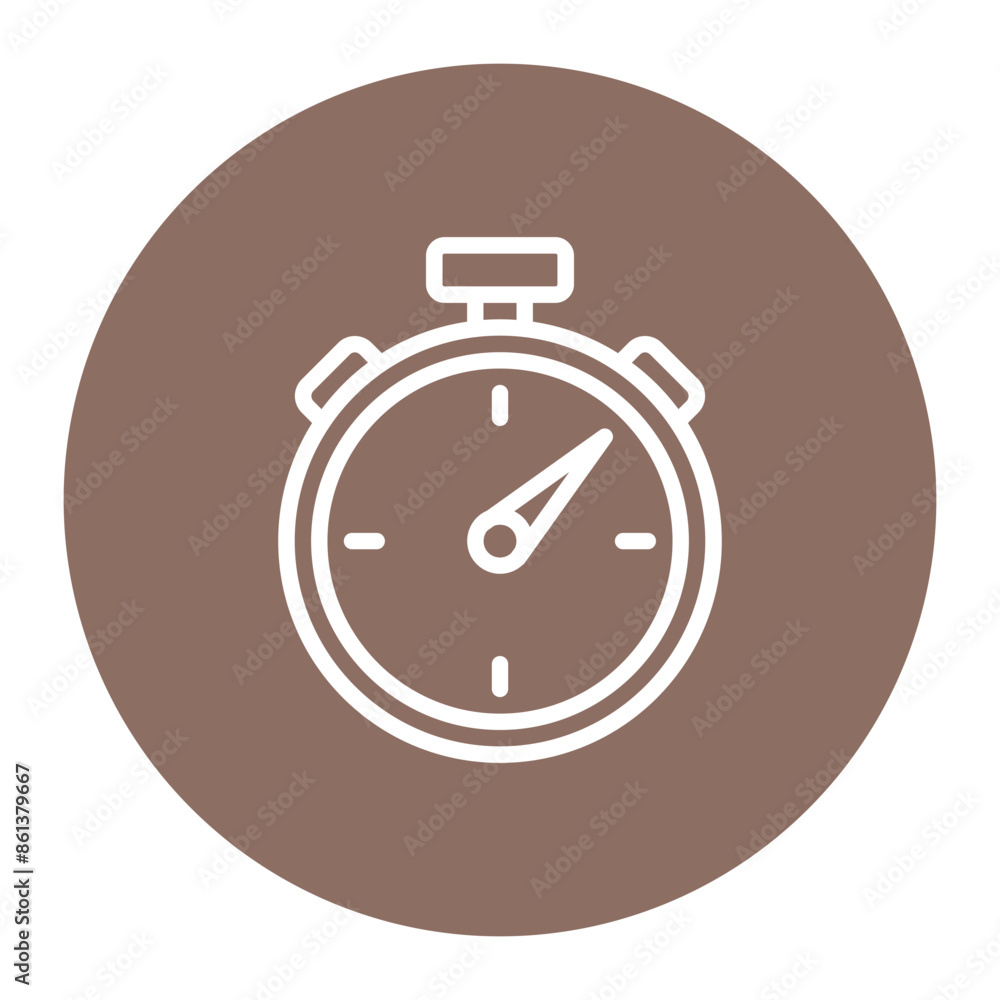 Stopwatch vector icon. Can be used for Sport Equipment iconset. Stopwatch vector icon. Can be used for Sport Equipment iconset.