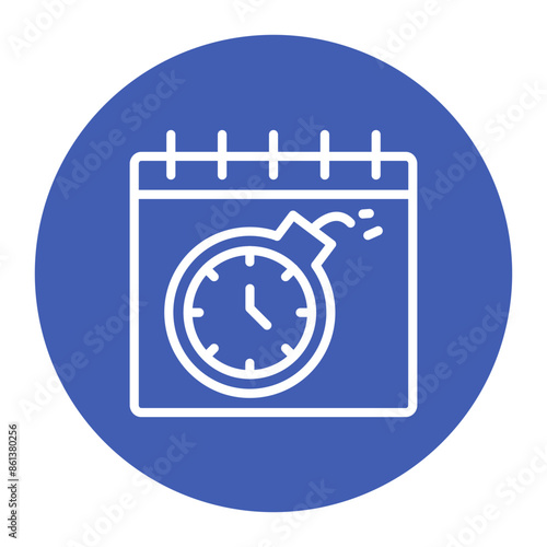 Deadlines icon vector image. Can be used for Action Plan.