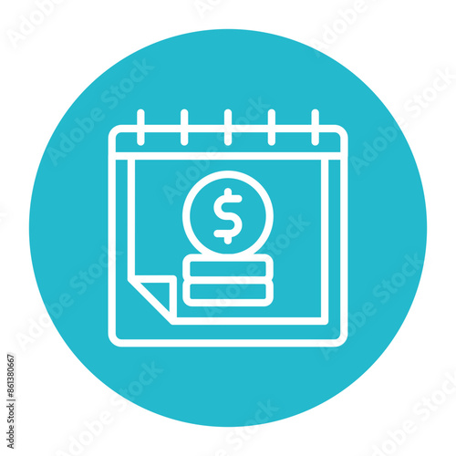 Installment Plan icon vector image. Can be used for Loan.