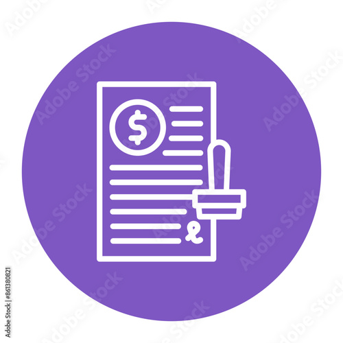 Loan Approval icon vector image. Can be used for Loan.