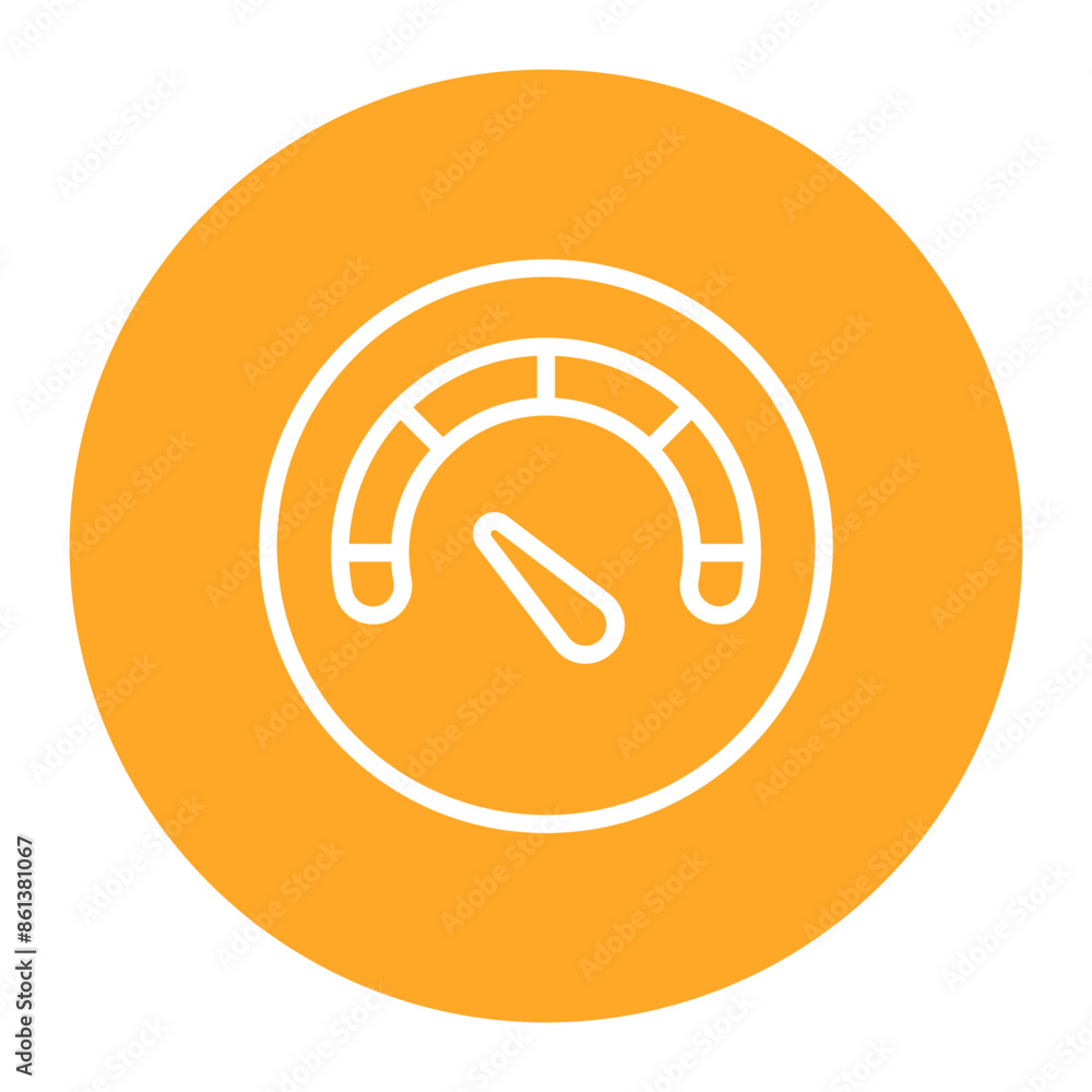 Efficiency Gauge icon vector image. Can be used for Operations Management. Efficiency Gauge icon vector image. Can be used for Operations Management.