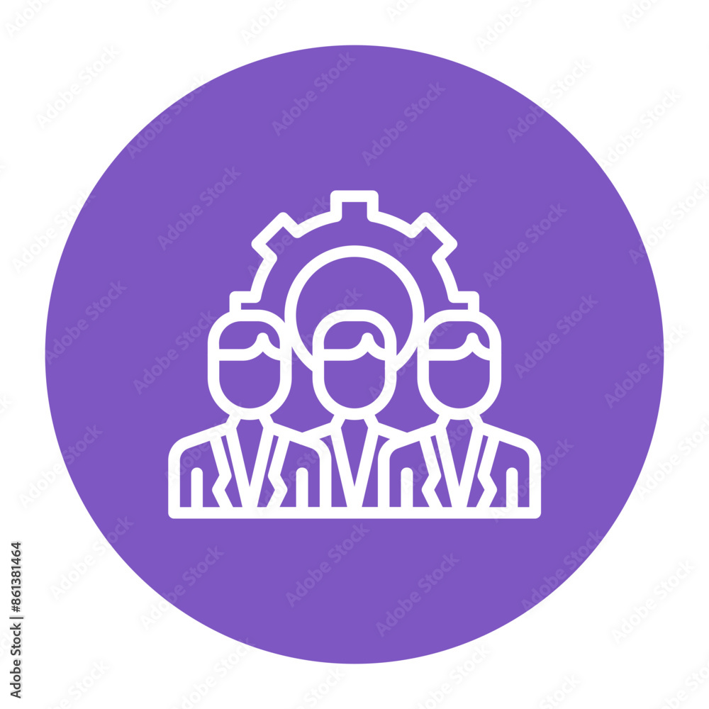 Workforce Management icon vector image. Can be used for Operations Management. Workforce Management icon vector image. Can be used for Operations Management.