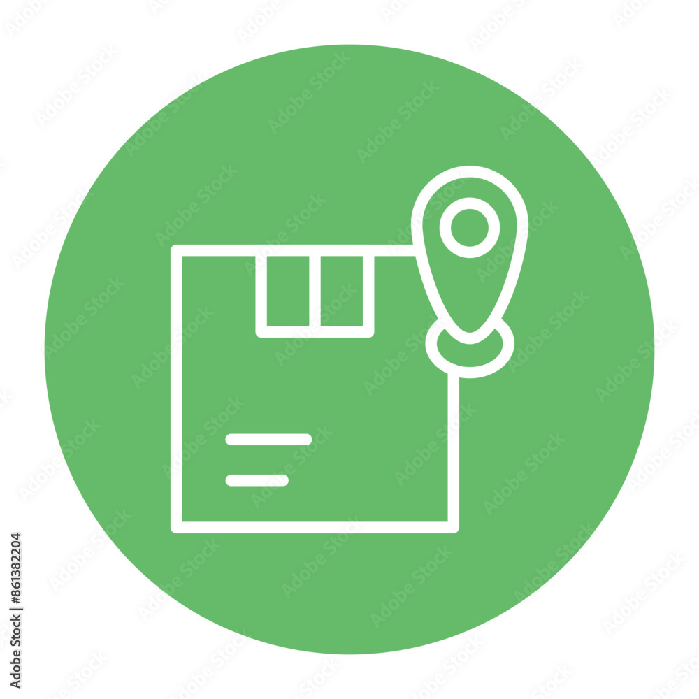 Package Tracking icon vector image. Can be used for Order Fulfilment. Package Tracking icon vector image. Can be used for Order Fulfilment.