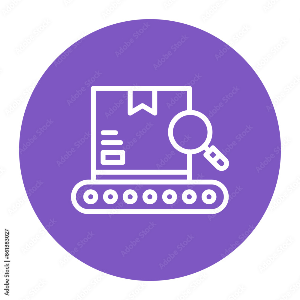 Product Inspection icon vector image. Can be used for Manufacturing and Distribution. Product Inspection icon vector image. Can be used for Manufacturing and Distribution.