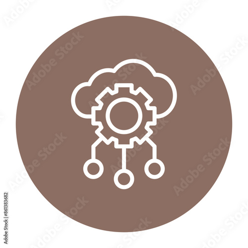 Cloud Services icon vector image. Can be used for Professional Services.