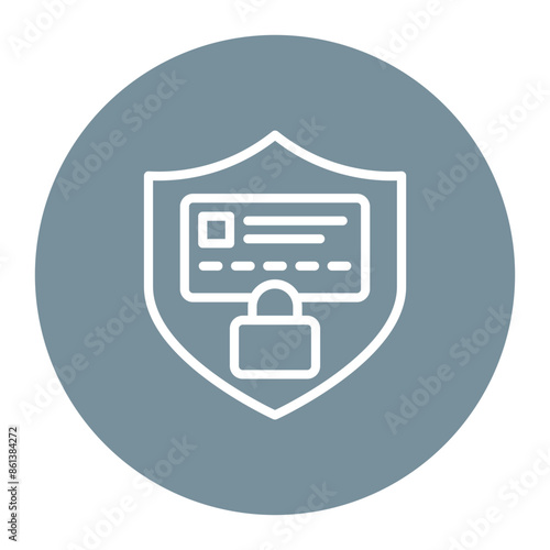 Fraud Protection icon vector image. Can be used for Safe Payment.
