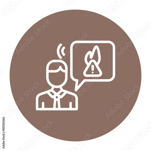Employee Misconduct icon vector image. Can be used for Business Risks.