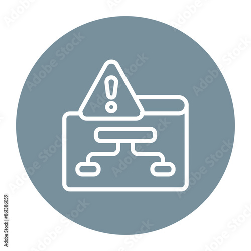 Project Failure icon vector image. Can be used for Business Risks.