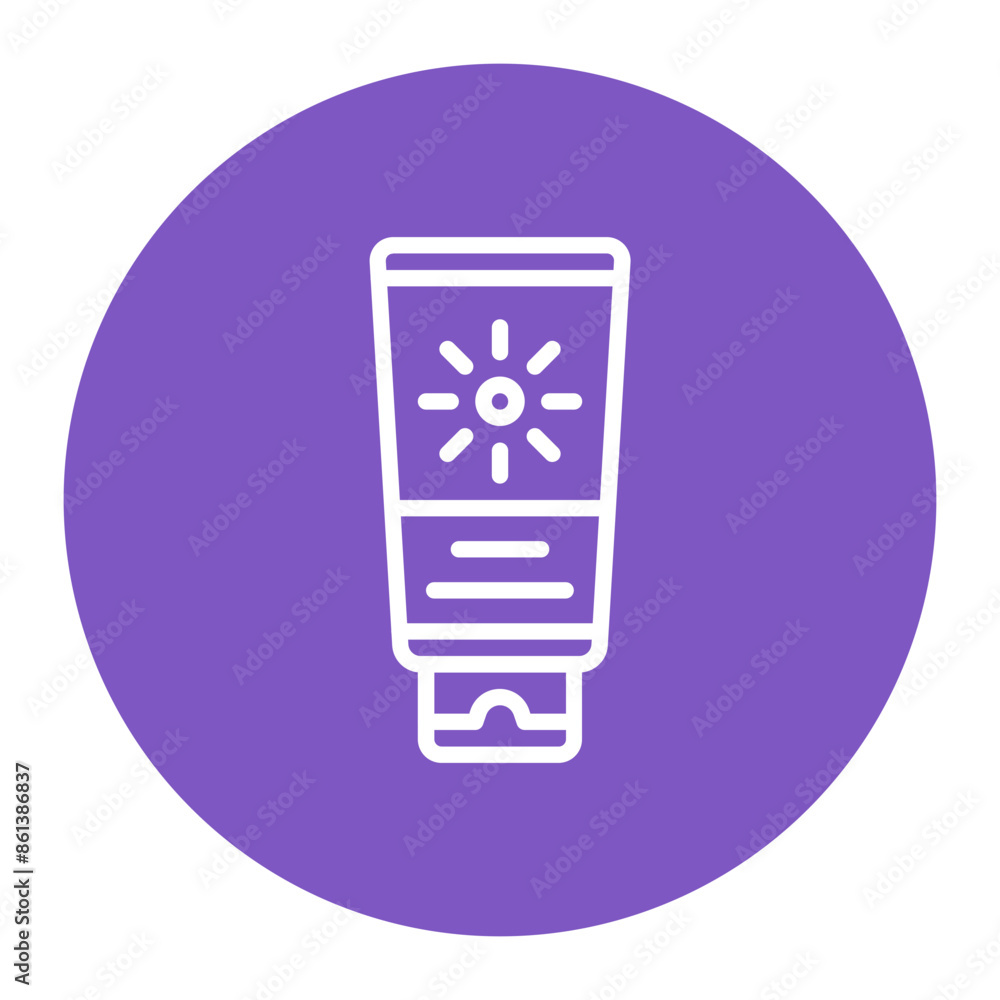 Sunscreen icon vector image. Can be used for Sun Protection. Sunscreen icon vector image. Can be used for Sun Protection.