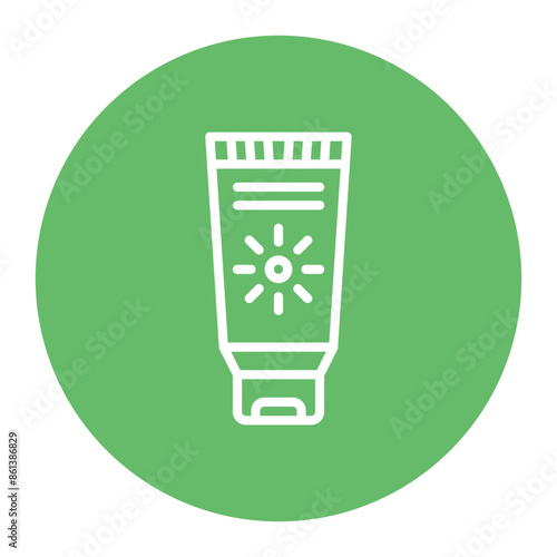 Sunblock icon vector image. Can be used for Sun Protection.