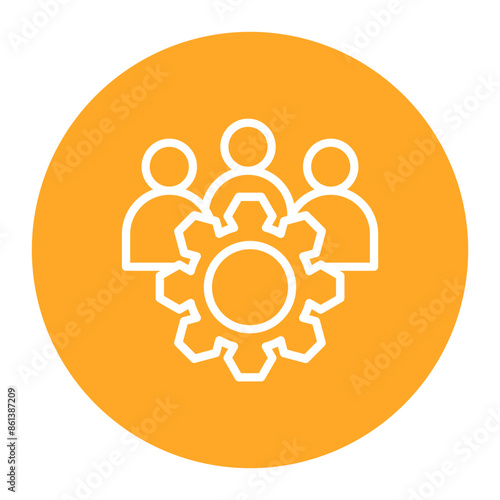 Cooperation icon vector image. Can be used for Organization.