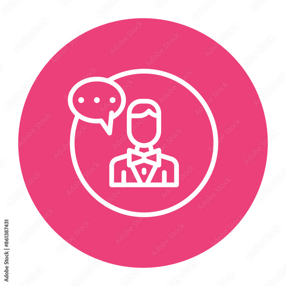 Open Communication icon vector image. Can be used for Organization. Open Communication icon vector image. Can be used for Organization.