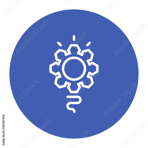 Innovation icon vector image. Can be used for Organization.
