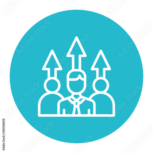 Growth icon vector image. Can be used for Thought Leadership.