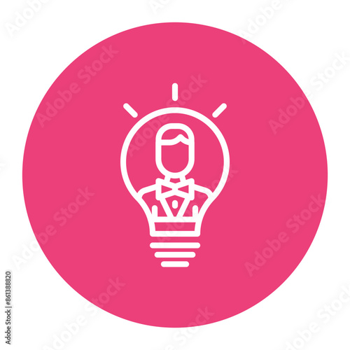 Inspiration icon vector image. Can be used for Thought Leadership.