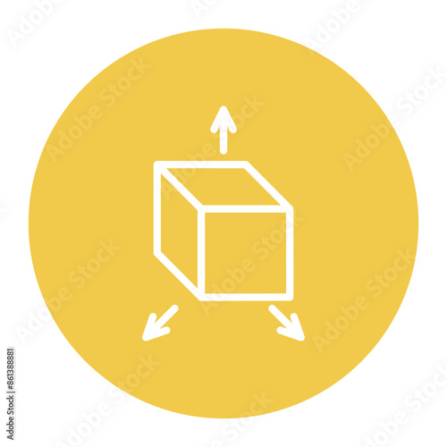 Perspective icon vector image. Can be used for Thought Leadership.