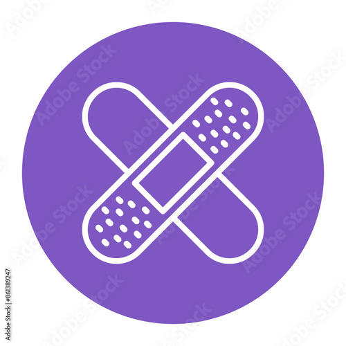 Band Aid icon vector image. Can be used for Physical Wellbeing.
