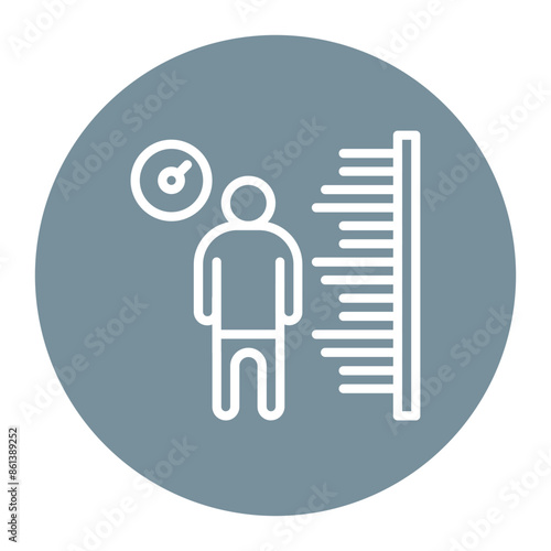 Body Mass Index icon vector image. Can be used for Physical Wellbeing.