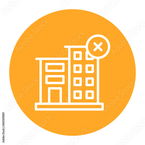 Cancellation icon vector image. Can be used for Business Disruption.