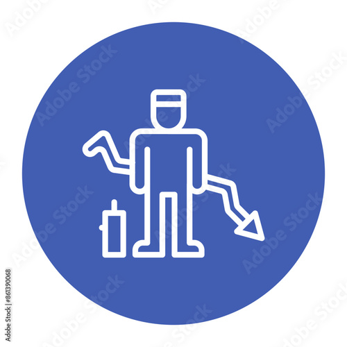 Failure icon vector image. Can be used for Business Disruption.
