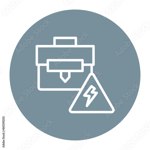 Outage icon vector image. Can be used for Business Disruption.