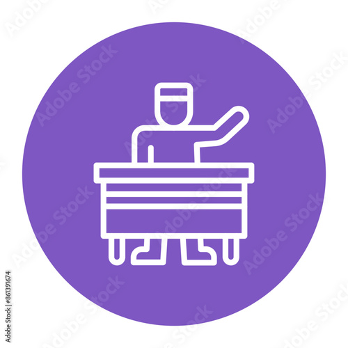Participate icon vector image. Can be used for Social Justice.