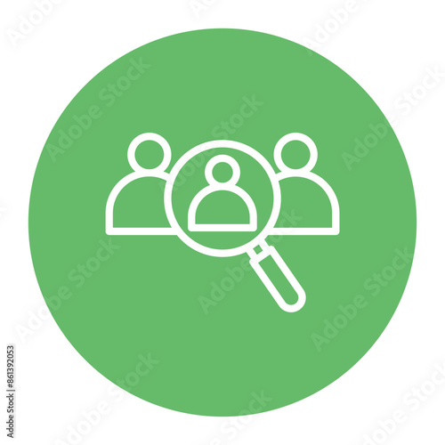 Hiring Team icon vector image. Can be used for Hiring Process.