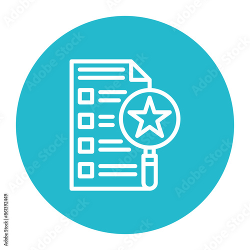 Skills Assessment icon vector image. Can be used for Hiring Process.